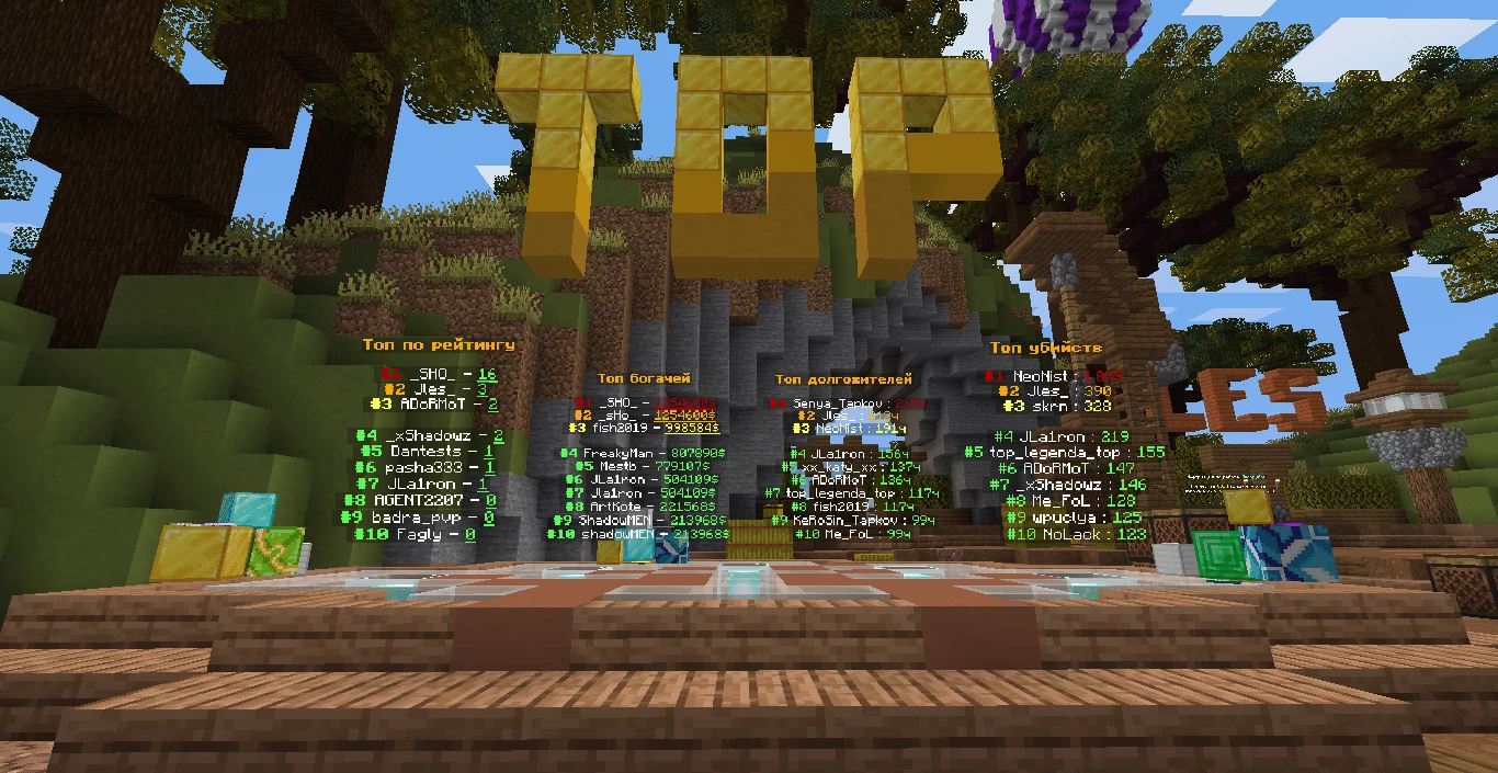 Скриншот сервера GoldGrief