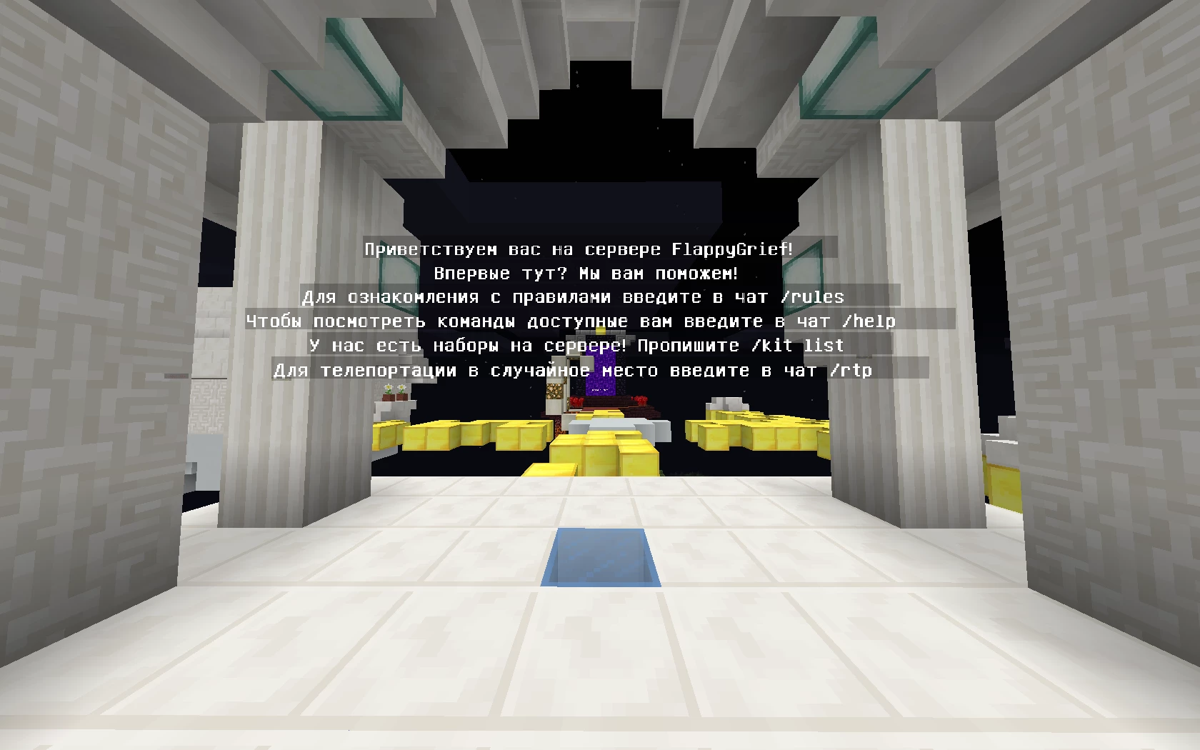 Скриншот сервера FlappyGrief