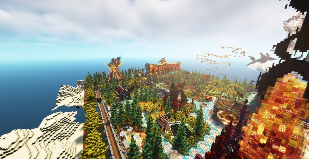 Скриншот сервера ZeerCraft